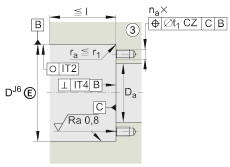 推力角接觸球軸承軸承 ZKLF1255-2RS-XL, 雙向，螺釘安裝，兩側(cè)唇密封