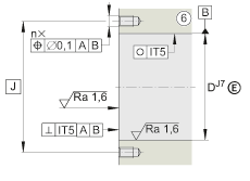 角接觸球軸承單元 DKLFA40140-2RS, 雙向，螺釘安裝，兩側(cè)唇密封，帶平端的法蘭