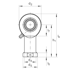 桿端軸承 GIR80-DO-2RS, 根據(jù) DIN ISO 12 240-4 標(biāo)準(zhǔn)，帶右旋內(nèi)螺紋，需維護(hù)，兩側(cè)唇密封