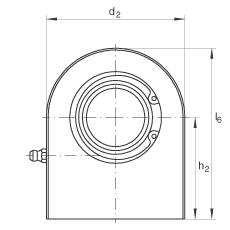 液壓桿端軸承 GF110-DO, 根據(jù) DIN ISO 12 240-4 標(biāo)準(zhǔn)，帶焊接面，需維護(hù)