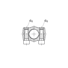 液壓桿端軸承 GIHRK50-DO, 根據(jù) DIN ISO 12 240-4 標(biāo)準(zhǔn)，帶右旋螺紋夾緊裝置，需維護(hù)